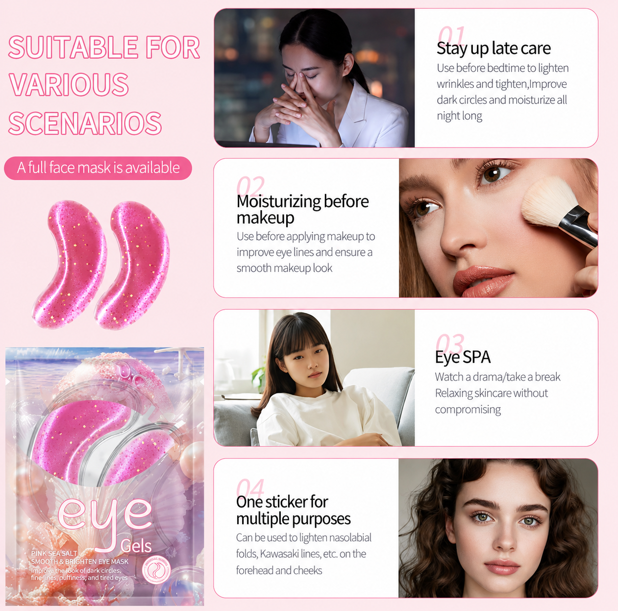 10/30pcs Collagen Eye Mask