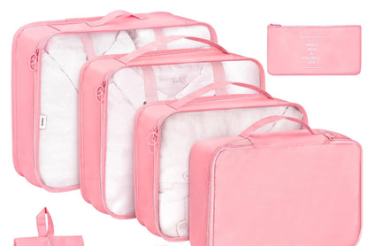 8Pcs Pink Packing Cubes for Luggage , Packing Cubes for Travel Luggage Packing Organizers (Pink)